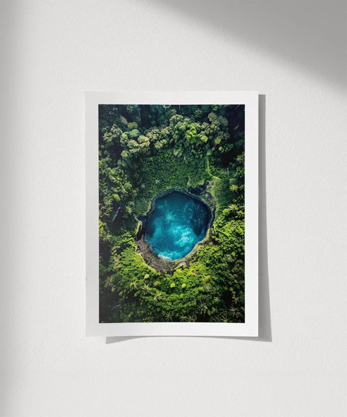 Çerçevesiz Poster Yeşil Cennet