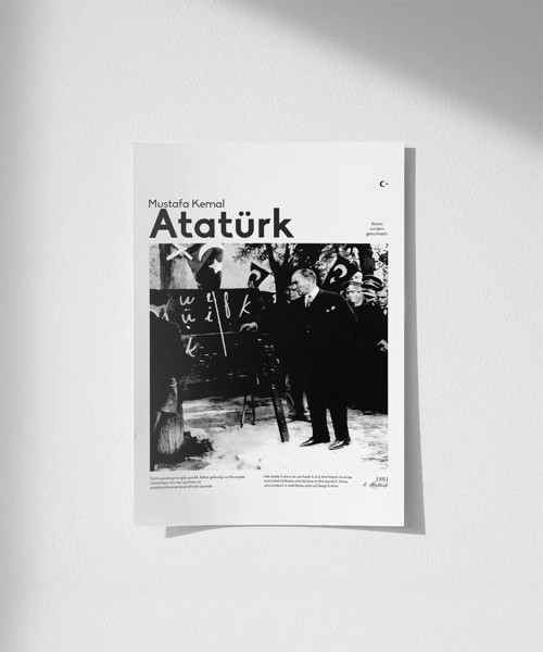 Çerçevesiz Poster Harf Devrimi