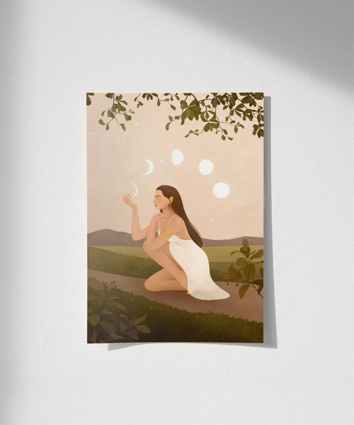 Çerçevesiz Poster Işığın Ritmi