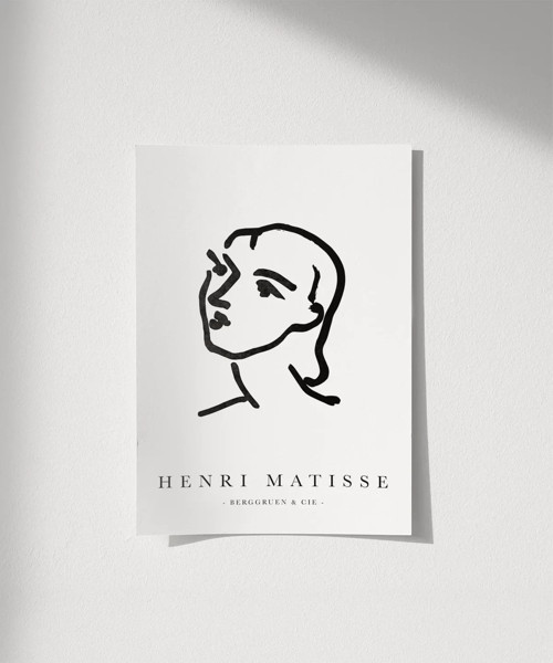 Çerçevesiz Poster Henri Matisse Soyut Portre