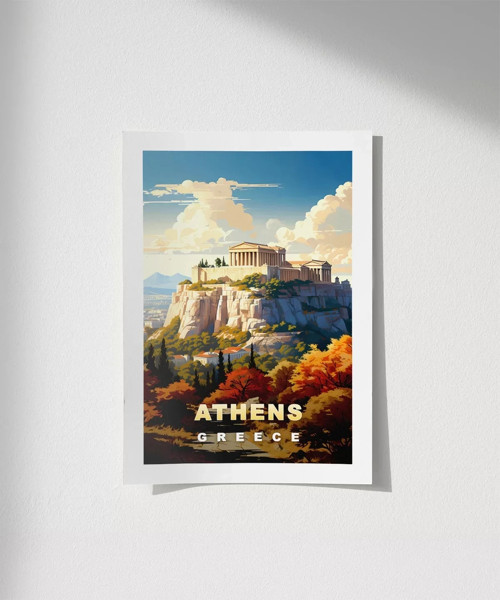 Çerçevesiz Poster Atina’nın İkonu