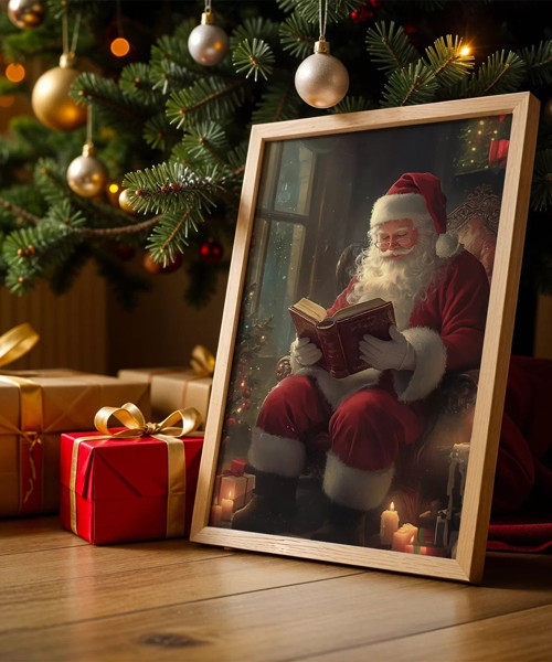 Çerçevesiz Poster Noel Baba'nın Sıcak Anıları