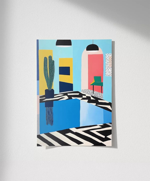 Çerçevesiz Poster Modernist Yansıma