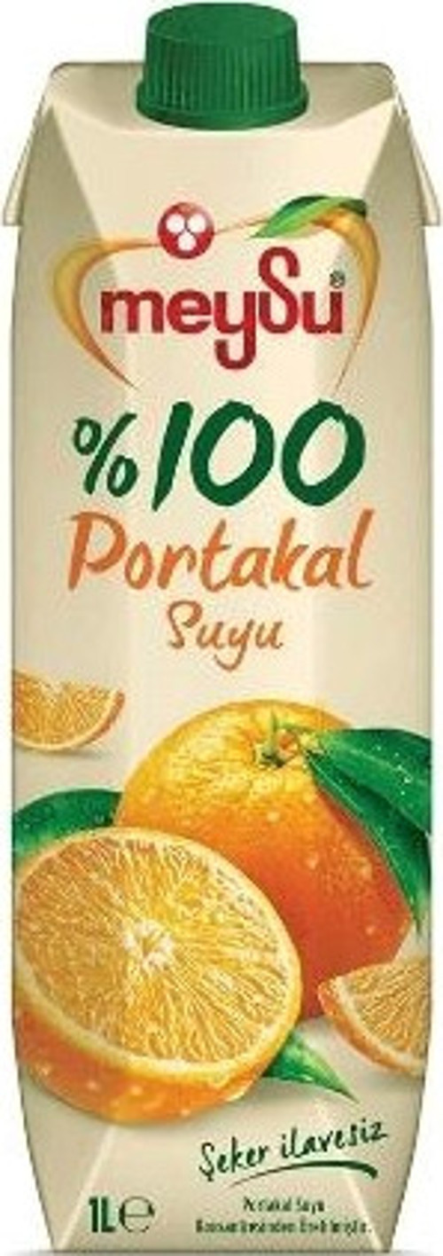 %100 Portakal Meyve Suyu 1 Lt. (4'lü)