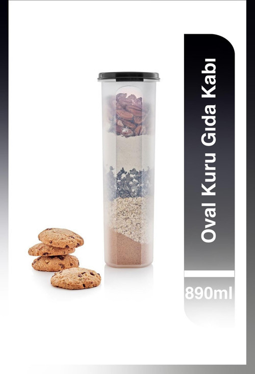 Oval Kuru Gıda Kabı 4 / 890ml