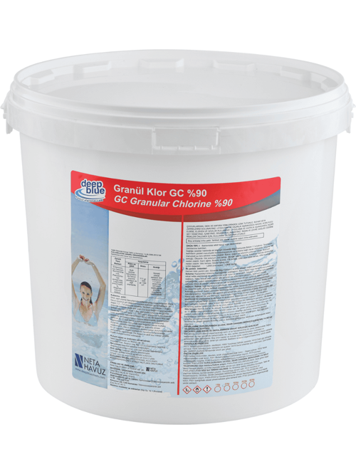 %90 Toz Granül Havuz Klor 10kg