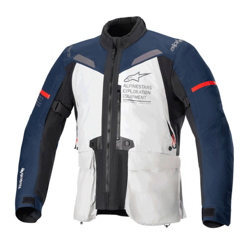 ST-7 2L Gore-Tex Korumalı Motosiklet Montu Gri Siyah Mavi