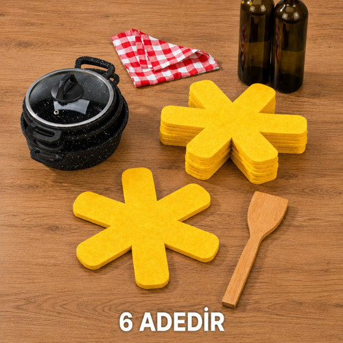 tencere borcam koruyucu keçe 6 adet