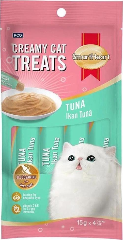 SmartHeart Ton Balıklı Krema Kedi Ödül 60 Gr 4x15 Gr