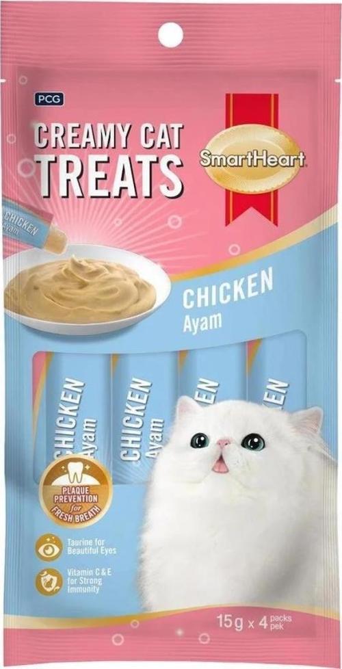 SmartHeart Tavuklu Krema Kedi Ödül 60 Gr  4x15 Gr