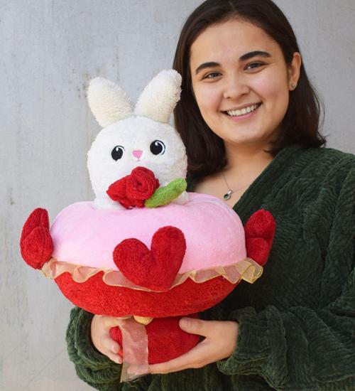 Pandamkee Peluş Tavşan Sevgi Buketi Ve Hediye Seti Sevgililer Günü Doğum Günü Hediye