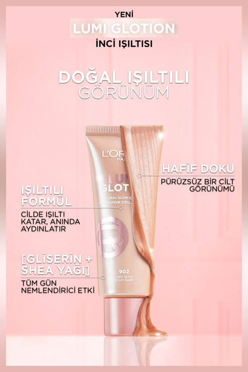 L'Oreal Paris L'oréal Paris Glotion All-In-One Doğal Işıltı 902 - Light Glow