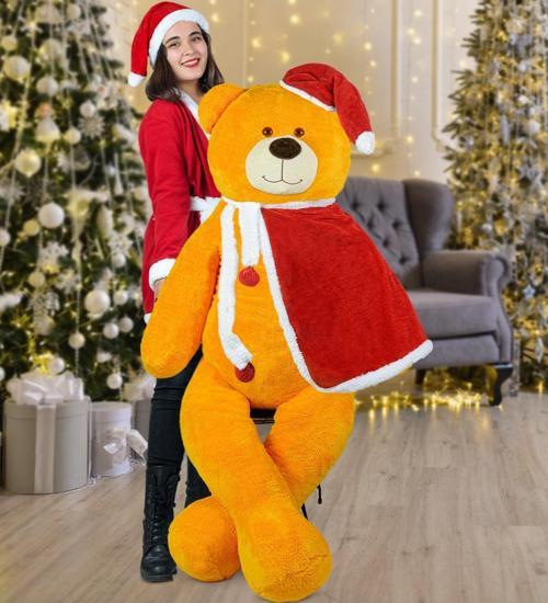 160 Cm Noel Baba Pelerinli Ayıcık Yeni Yıl, Yılbaşı Hediyesi