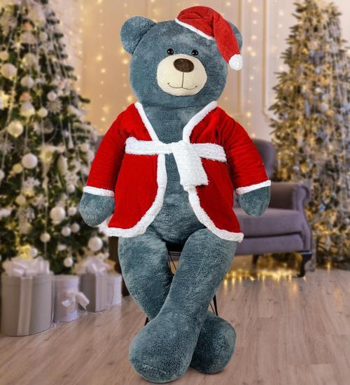 200 Cm Noel Baba Şapkalı Ayıcık Yeni Yıl ,Yılbaşı Hediyesi