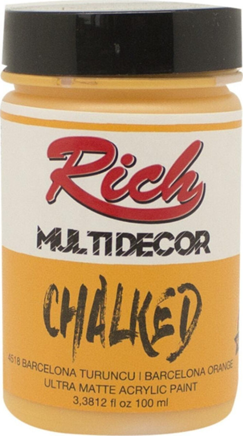 Multi Decor Chalked Akrilik Boya 100 Cc Barcelona Turuncu 4518