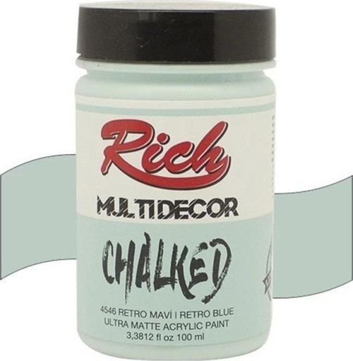 Multi Decor Chalked Akrilik Boya 100 Cc Retro Mavi 4546