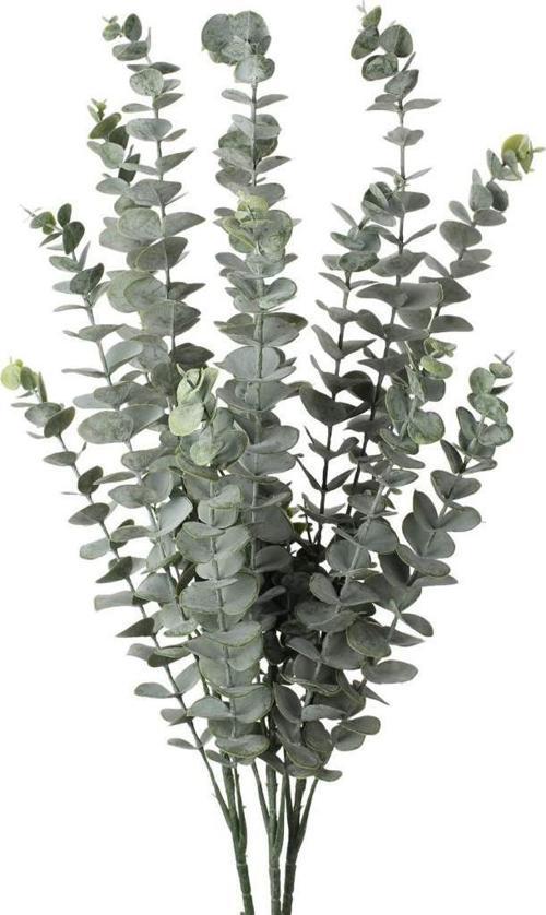 3lü Set Yapay Çiçek Pastel Yeşil Okaliptus 3Dallı Uzun Dal 76 cm Eucalyptus
