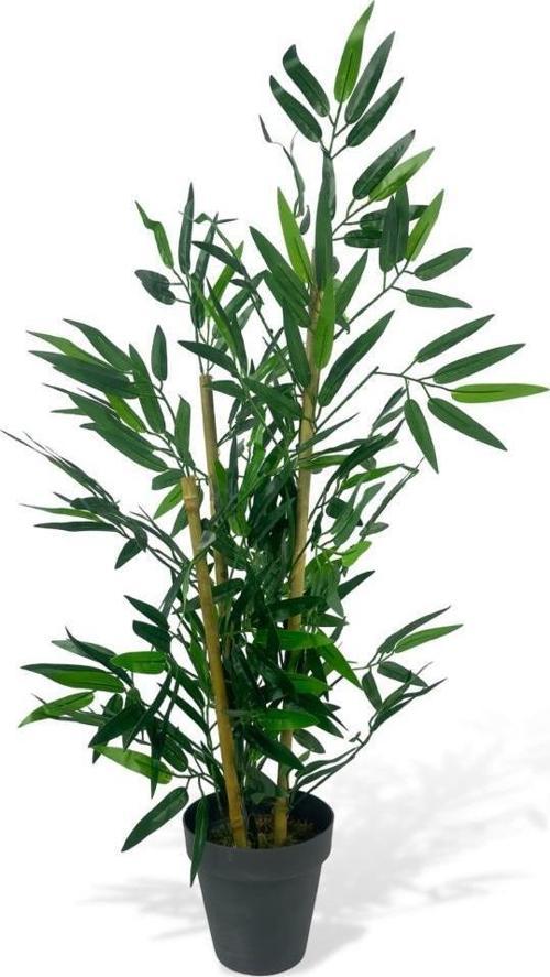 Nettenevime Yapay Ağaç Bambu Ağacı 3 Gövdeli 90x40cm Siyah Saksılı