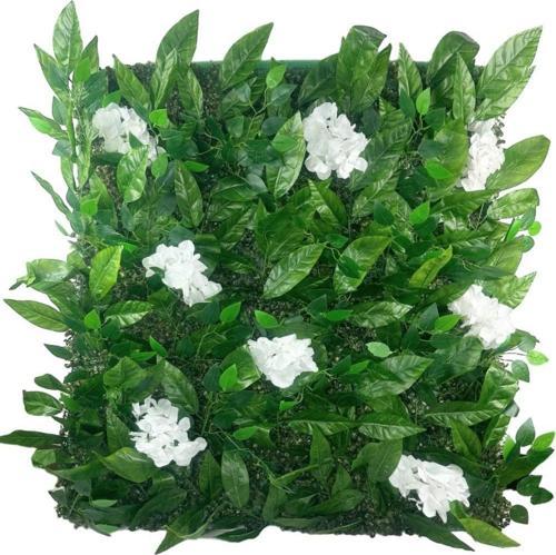 Yapay Çiçek Duvar Kaplama Yapay Duvar Çiçeği 1M2 100*100 cm Panel Şimşir Yapay Çiçekli Duvar