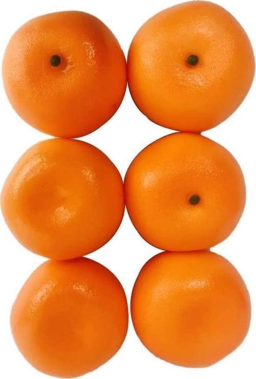Yapay MANDALİNA 6 lı Paket Yapay Meyve
