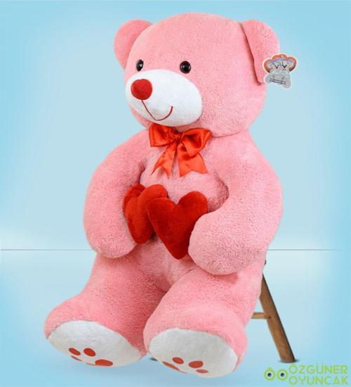 100 Cm Pembe Bobo Peluş Ayıcık