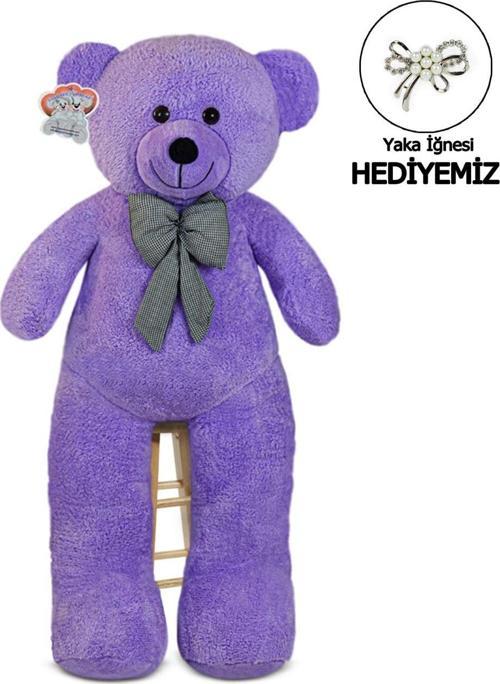 140 Cm Papyonlu Sevimli Peluş Ayı - Sevgiliye Özel Hediye