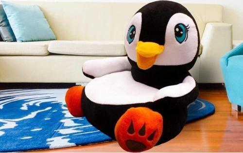 Penguen Peluş Oyuncak Bebek Çocuk Koltuğu (%100 Yerli)