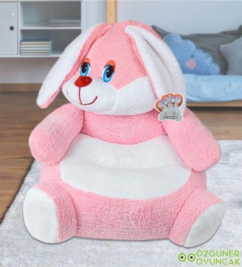 Tavşan Pelüş Bebek Çocuk Koltuğu