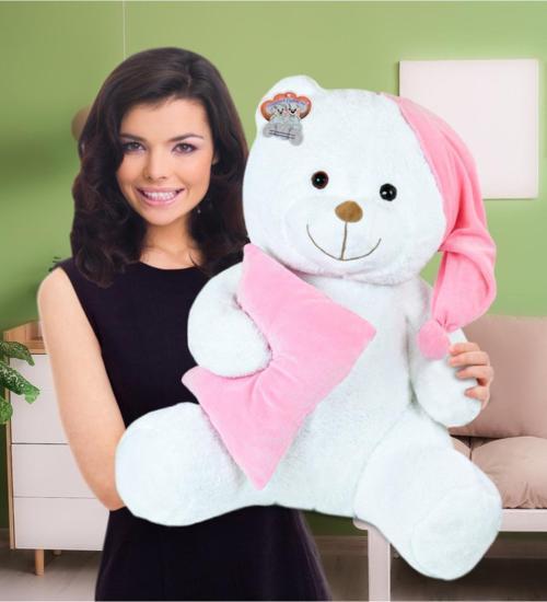 Yastıklı Uyku Arkadaşı 80Cm Peluş Ayıcık