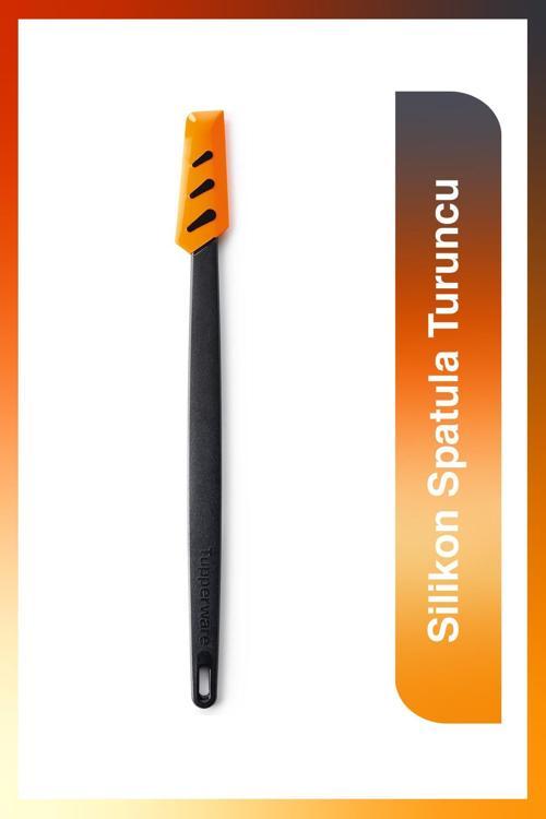 Silikon İnce Spatula Turuncu