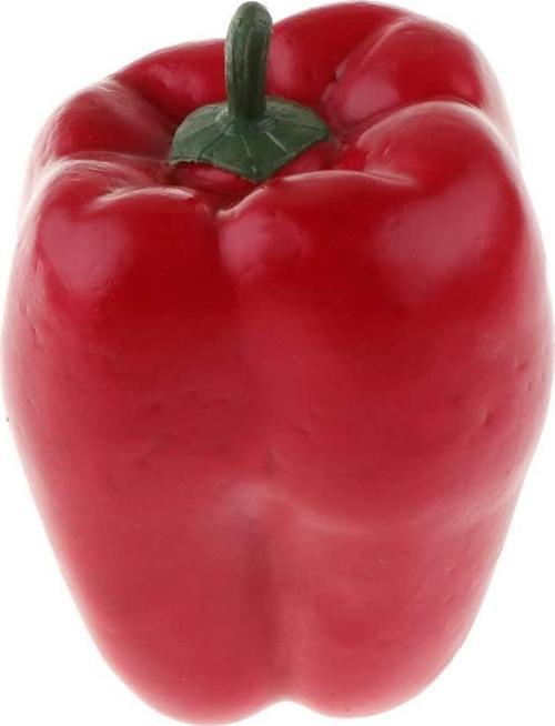 Yapay Kırmızı California Biber Dolma Biber 1adet 10*7 cm Gerçek Boyut