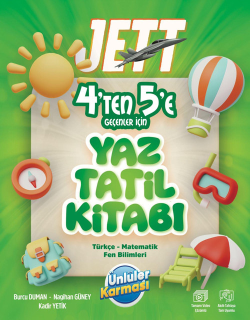 4. Sınıftan 5'e Geçenler İçin Yaz Tatil Kitabı JETT