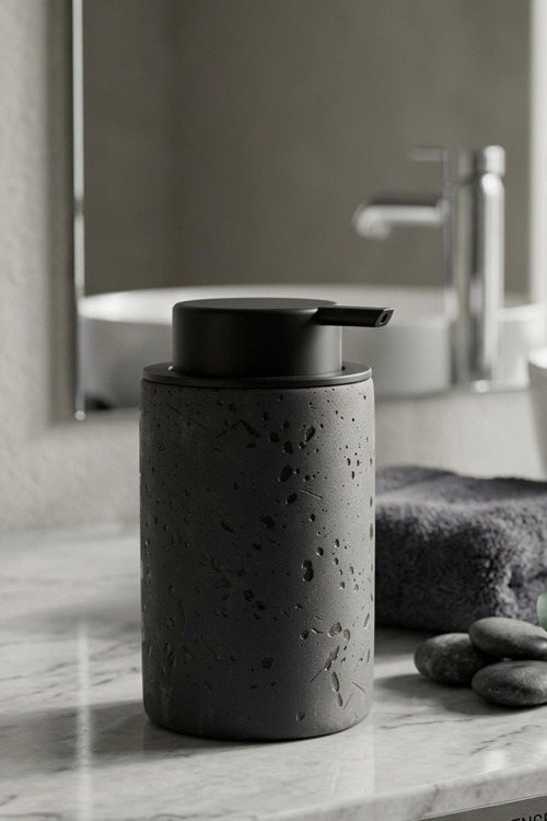 Stoneware Sıvı Sabunluk Siyah 48996