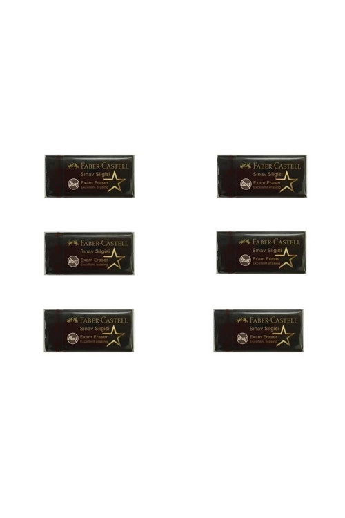 Faber-Castell Sınav Silgisi Exam Eraser 4.5Cm Orta Boy 6 Adet