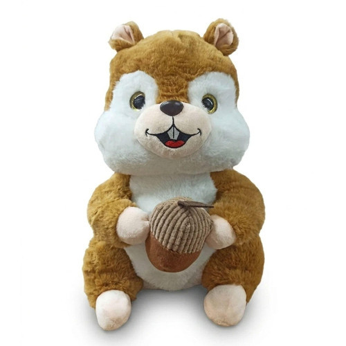 Peluş Sincap 35 cm Büyük Boy | Yumuşak Doku ve Sevimli Tasarım