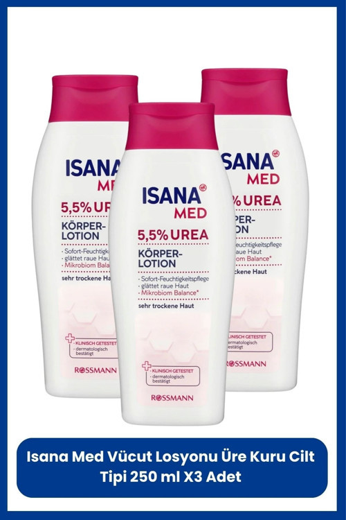 Vücut Losyonu Üre Içerikli Çok Kuru Cilt Tipi 250 ml 3'lü