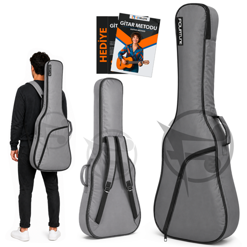 Luca Gri Klasik Gitar Çantası Gigbag Kalın (Soft Case)