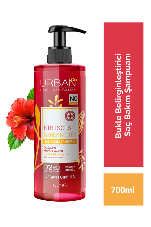 Hibiscus & Shea Butter Bukle Belirginleştirici Saç Bakım Şampuanı 700ml-vegan