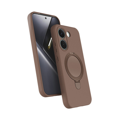 Poco X8 Pro Kılıf M-safe Şarj Özellikli Standlı MKST Samara Kapak - Desert Gold