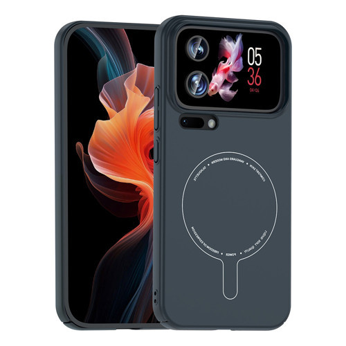Mi 17 Pro Kılıf M-Safe Şarj Özellikli Kamera Korumalı MKST Elio Sert PC Kapak - Lacivert