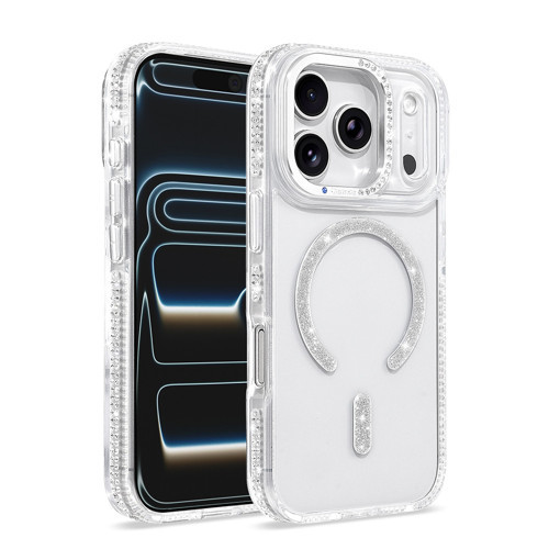iPhone 17 Pro Kılıf M-safe Şarj Özellikli MKST Tera Silikon Kapak - Şeffaf