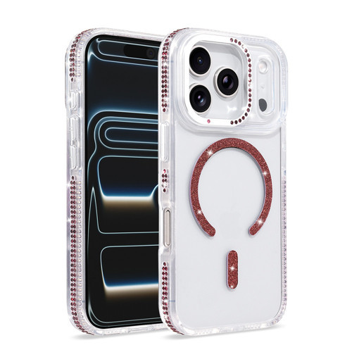 iPhone 17 Pro Kılıf M-safe Şarj Özellikli MKST Tera Silikon Kapak - Mürdüm