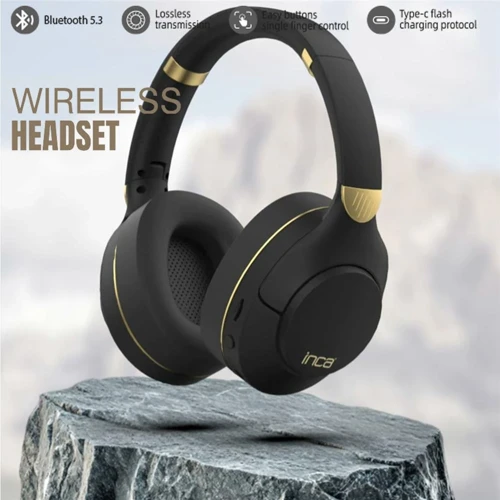 IBK-503S Siyah 5.3 Bluetooth Wireless Kulaklık Micro Sd Kulaklık 400mah Type-c To USB