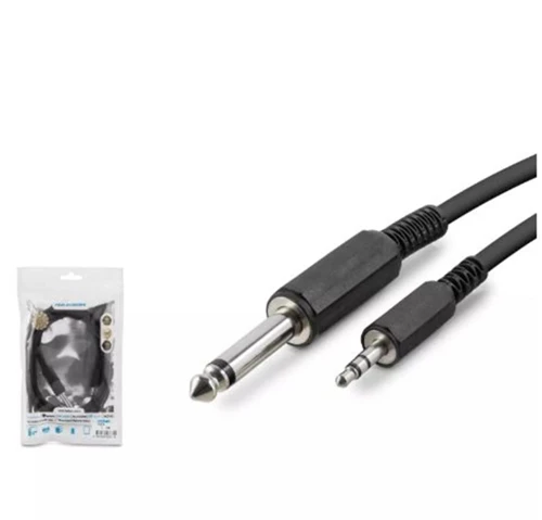 Hadron Hdx1055 6.5Mm To 3.5Mm Kablo Enstrüman Gitar 1.5M Siyah