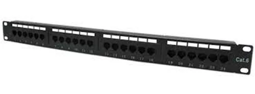 24 Port Cat6 Utp Patch Panel Dolu
