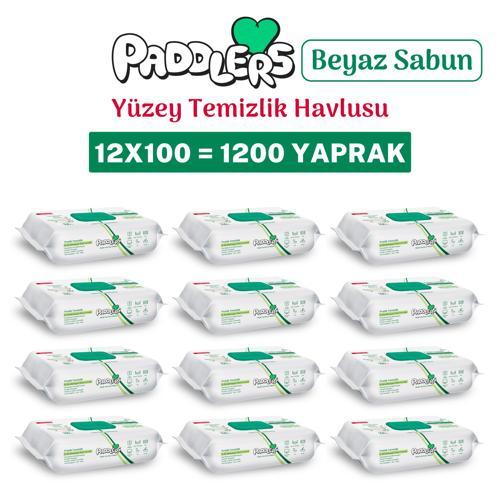 Easy Clean Beyaz Sabun Katkılı Yüzey Temizlik Havlusu 12x100 (1200 Yaprak)