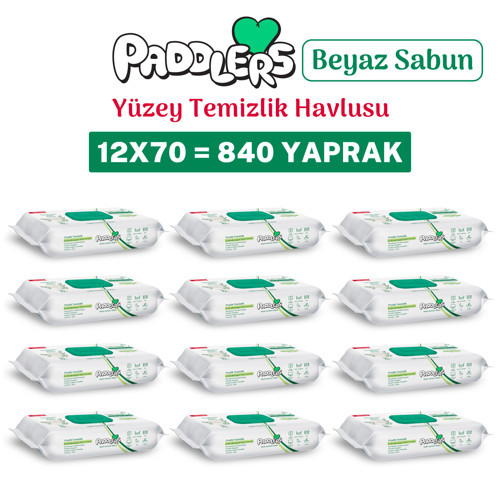 Easy Clean Beyaz Sabun Katkılı Yüzey Temizlik Havlusu 840 Yaprak (12x70)