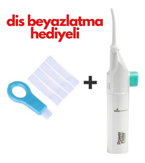 Power Floss Mekanik Ağız Temizleme Aleti Beyazlatma Seti