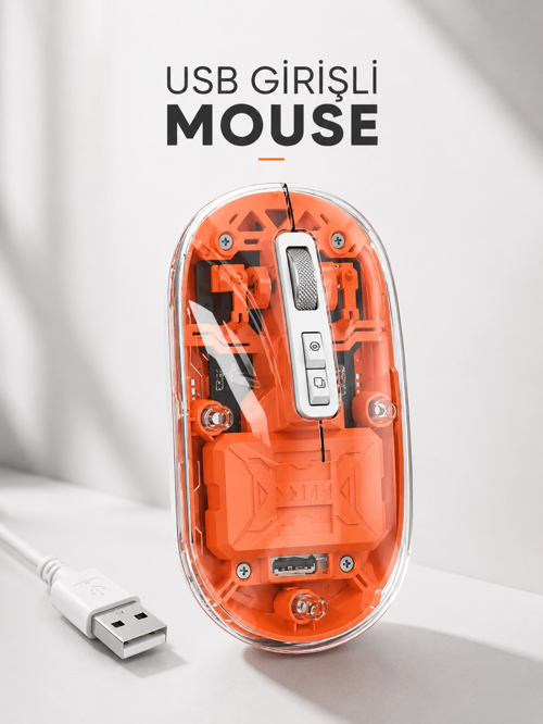 Sessiz Kablosuz Usb Girişli Mouse Yüksek Performanslı