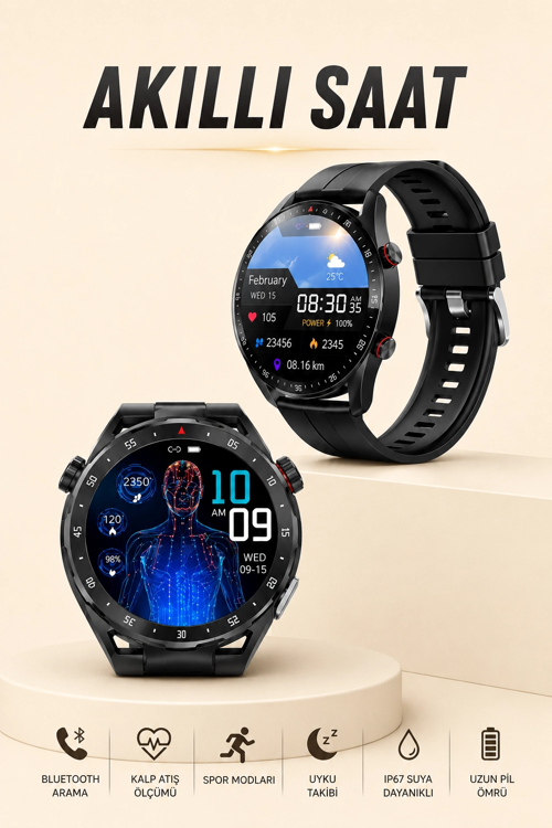Entegre Gps Geniş Spor Modu Seçenekleriyle Akıllı Saat